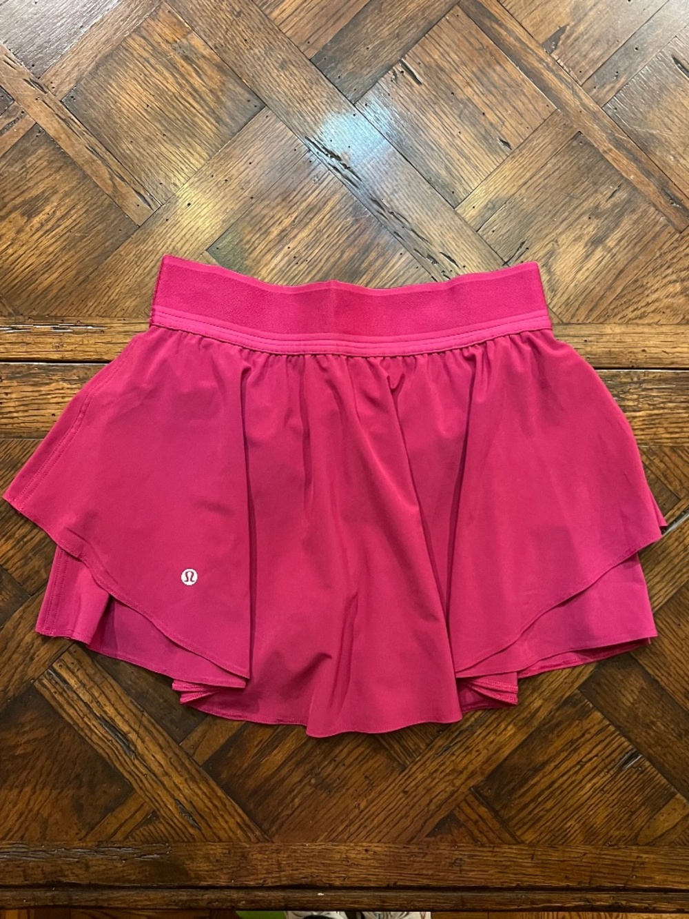 Lululemon Athletic Magenta Court Rival High Rise Tennis Skirt